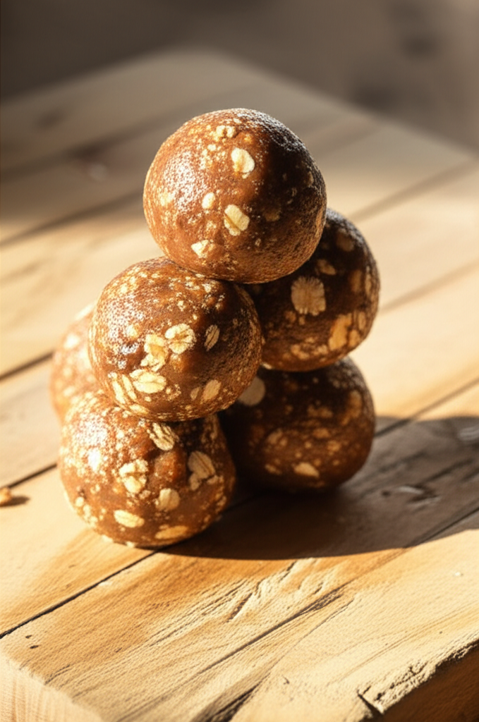 Energy balls on a plate
