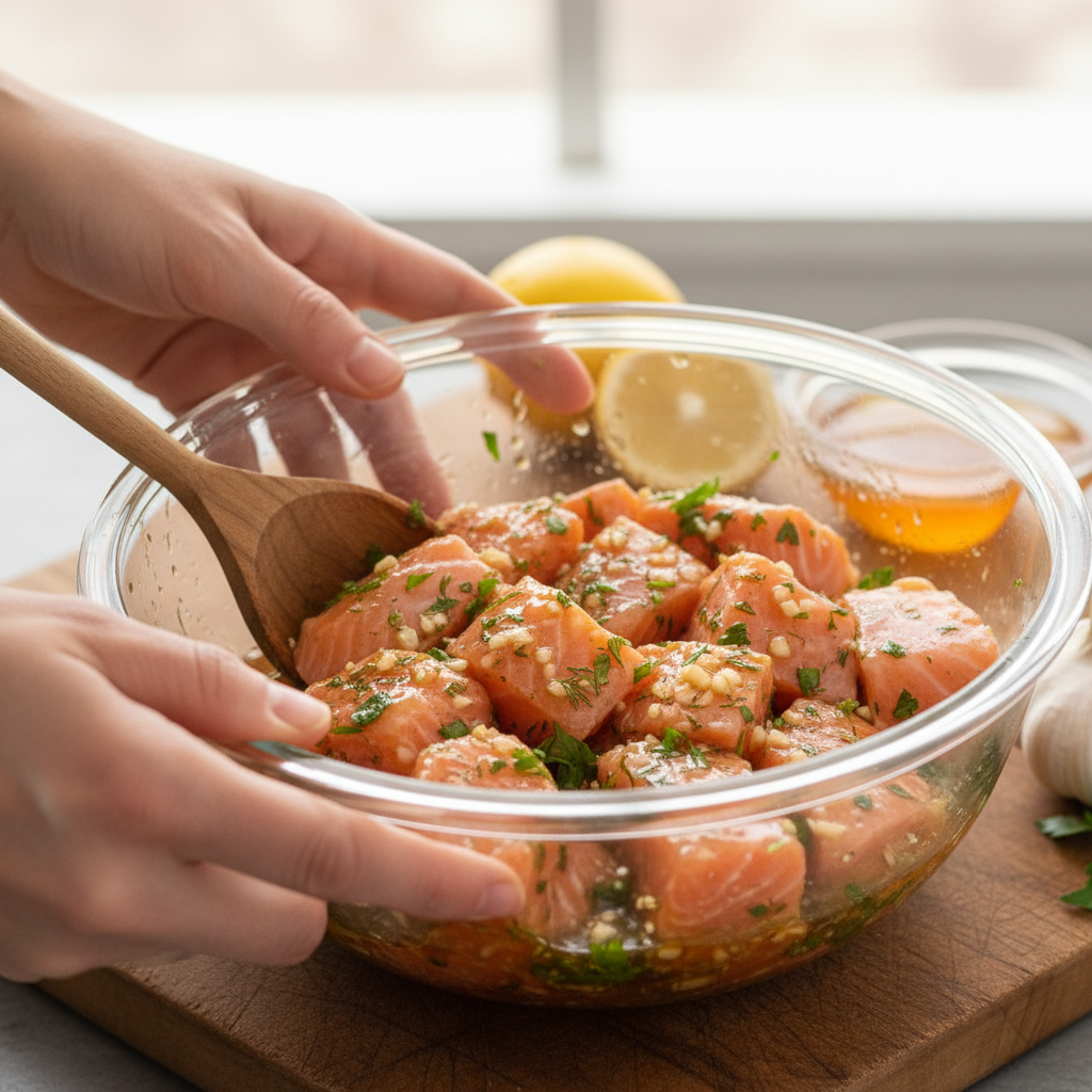 Making honey glaze sauce in saucepan