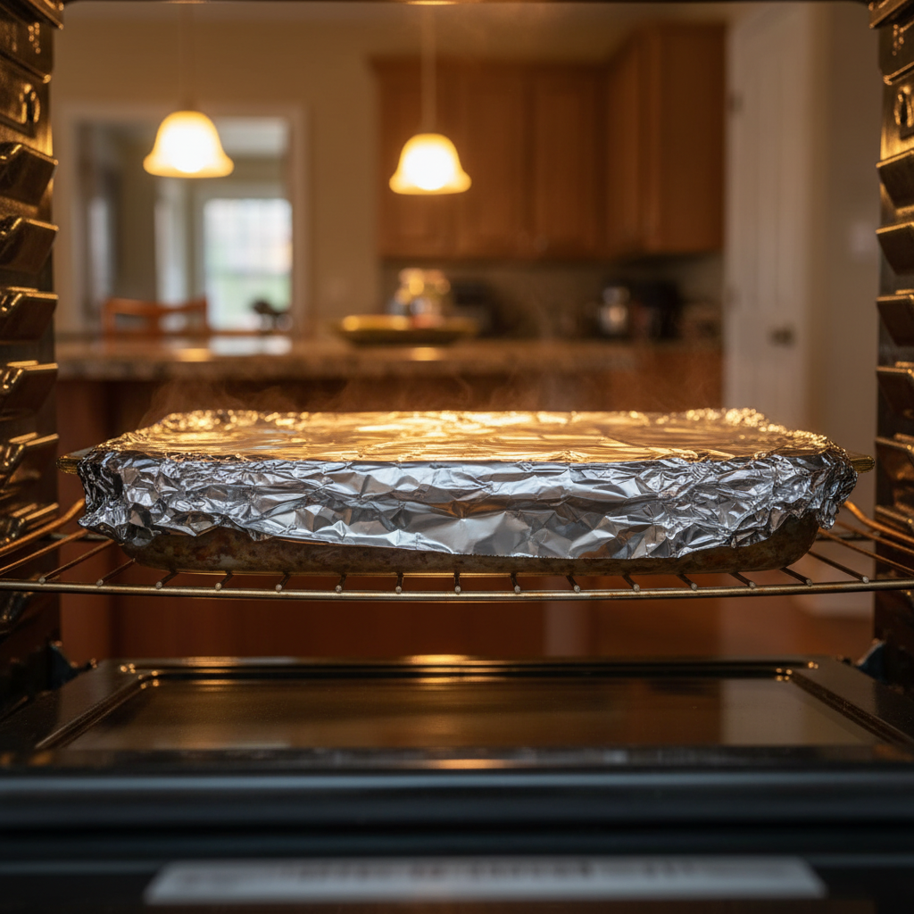 Ground Turkey Taco Casserole finished dish