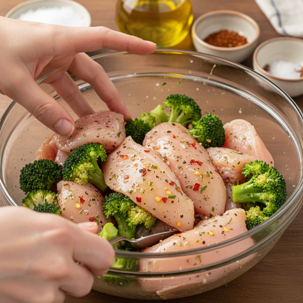 Grilled chicken cooking on the grill