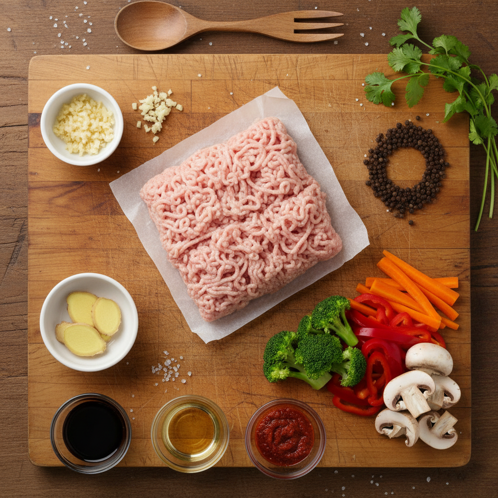 Ingredients for Black Pepper Chicken