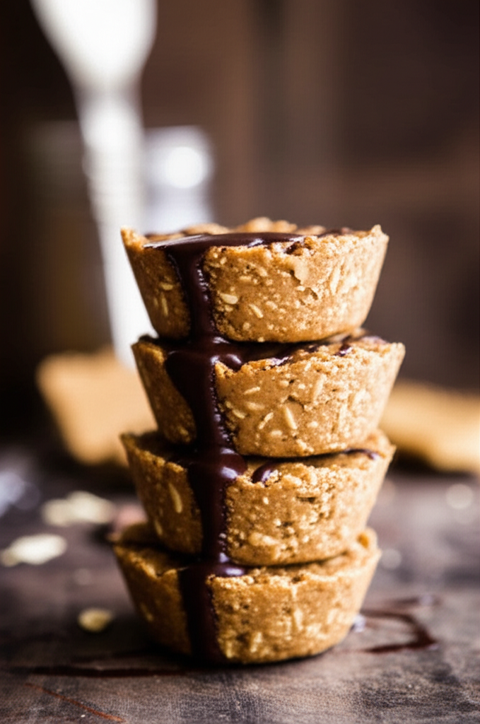 No-Bake Peanut Butter Oat Cups on a plate