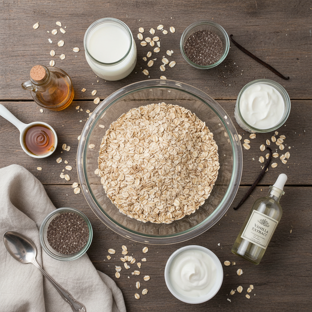 Ingredients for overnight oats
