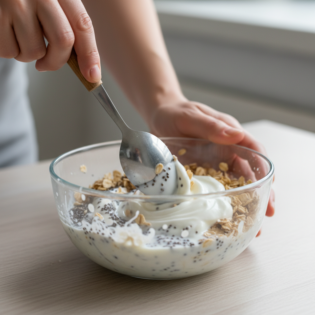 Instructions for making overnight oats