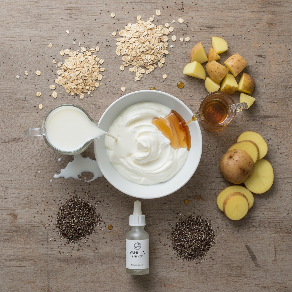 Ingredients needed for overnight oats