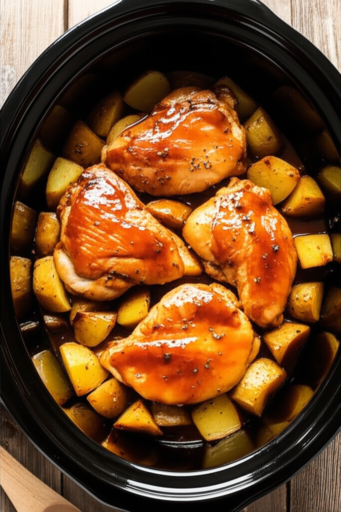 Sweet and Sour Crock Pot Teriyaki Chicken Dish