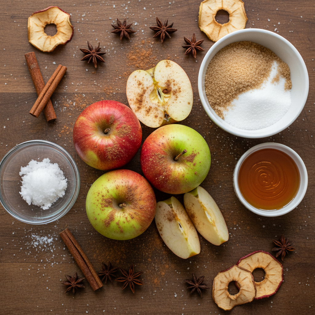 Ingredients for air fryer apples