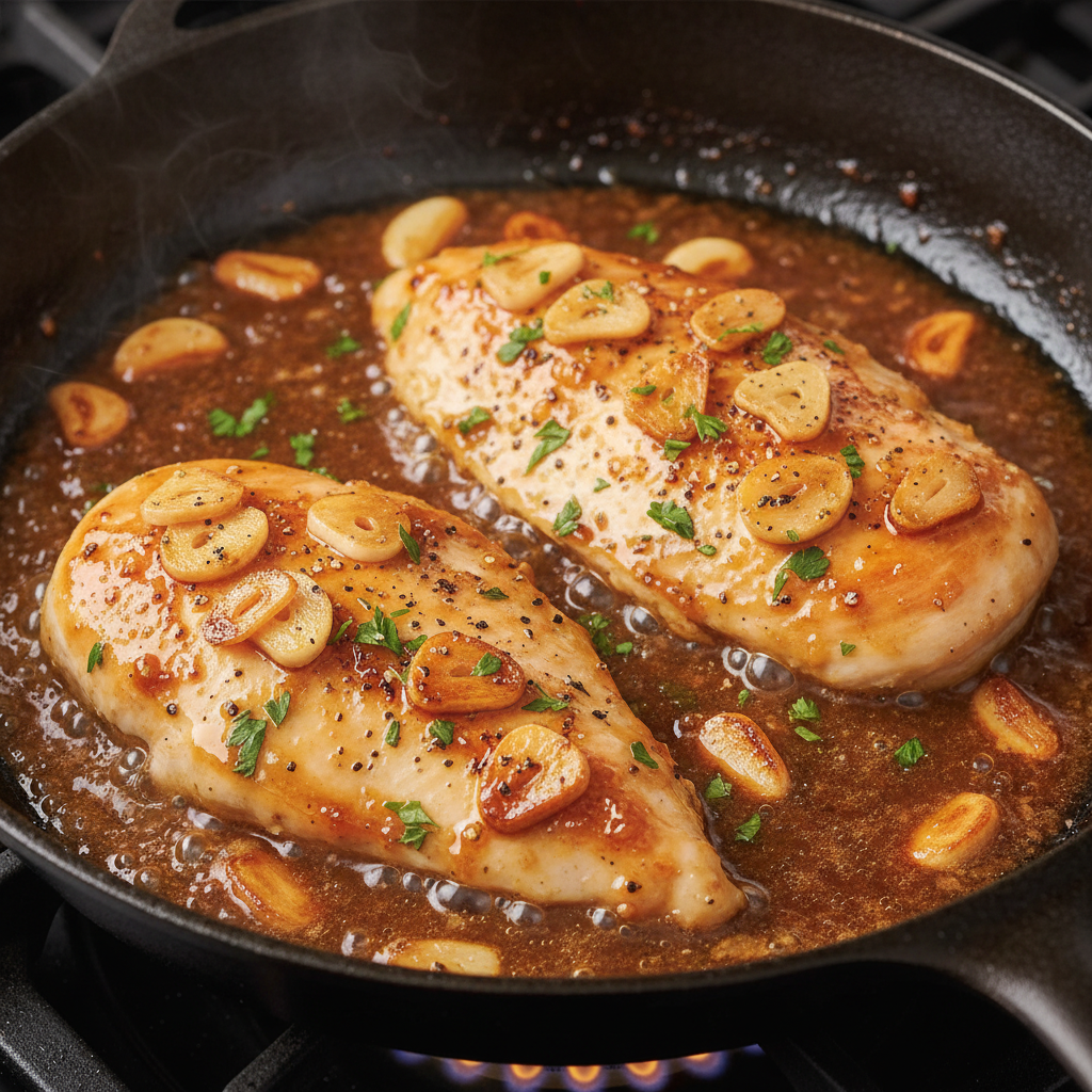 Honey Garlic Chicken Dish