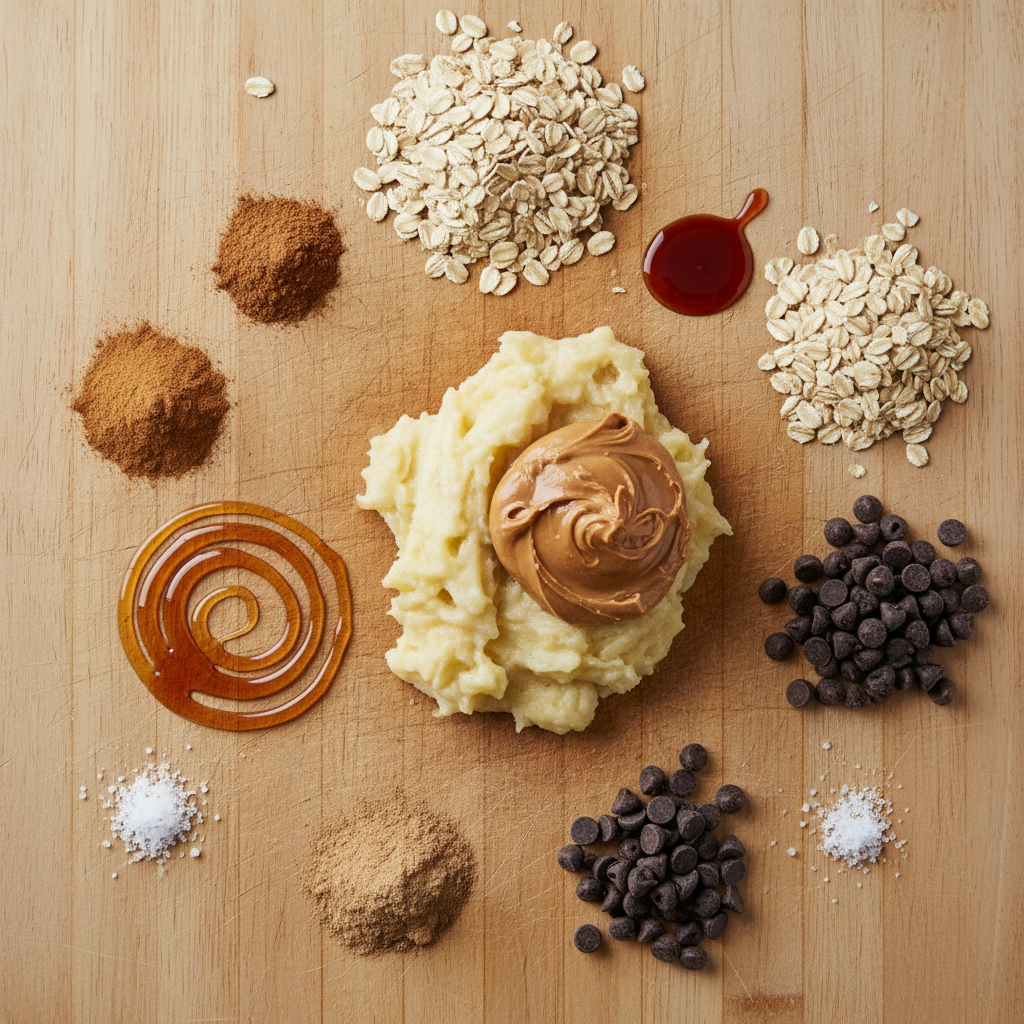 Ingredients for Banana Oatmeal Bars