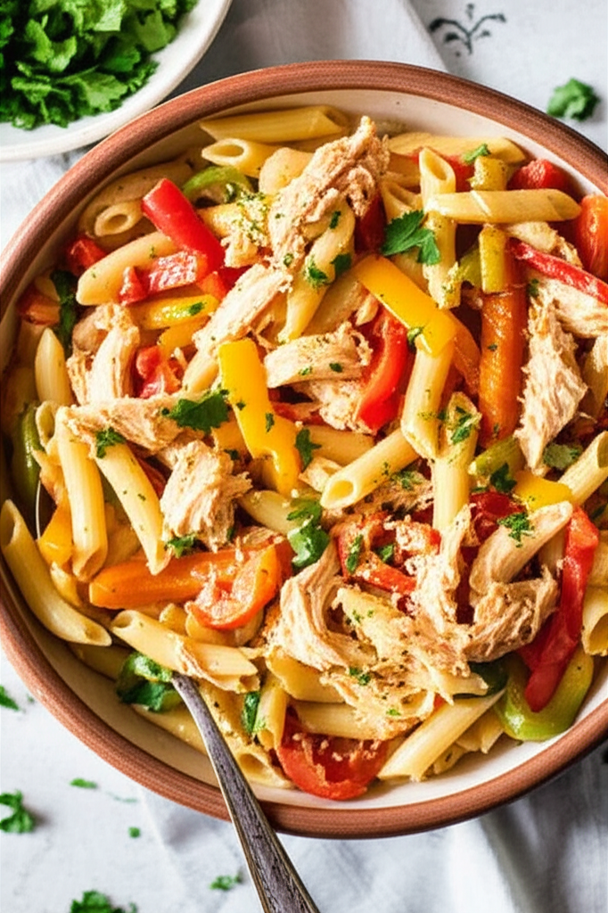 Slow-Cooked Creamy Cajun Chicken Pasta dish