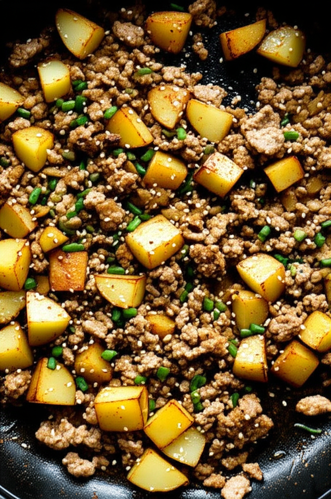 Ready to eat Korean-style ground turkey