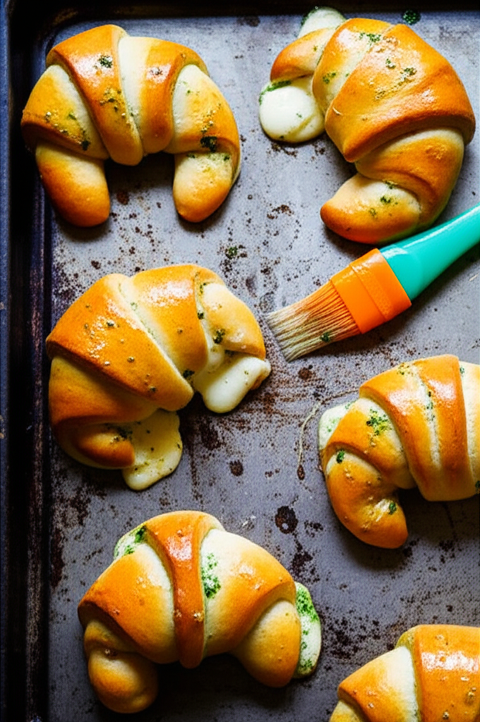 Cheesy Garlic Crescent Rolls finished dish