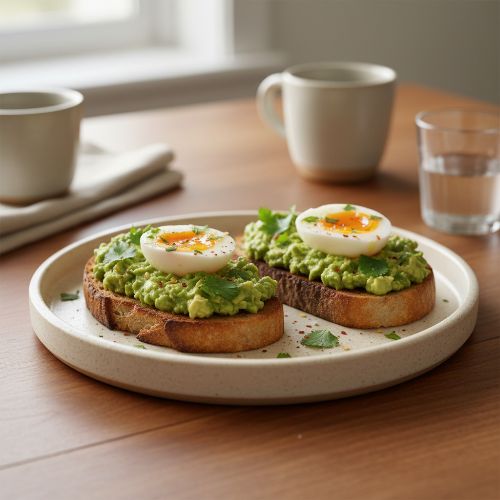 Delicious toast options ready to eat