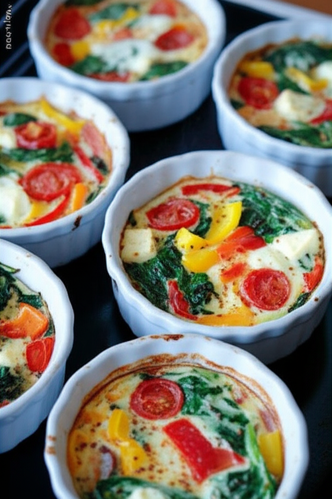 Baked feta eggs breakfast dish