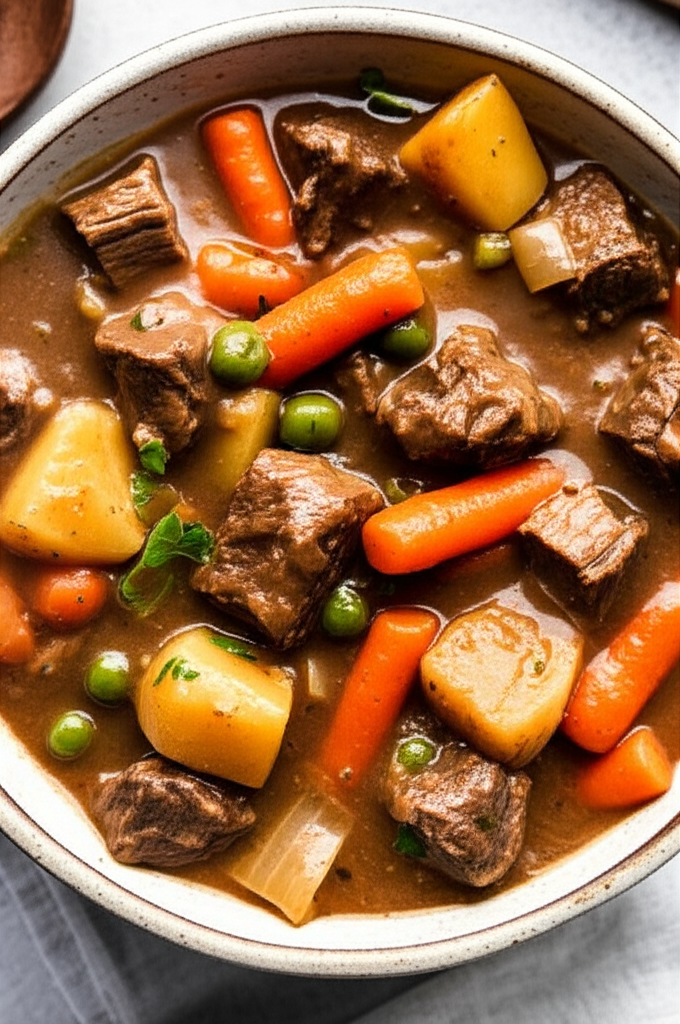 Warm bowl of Crock Pot Beef Stew
