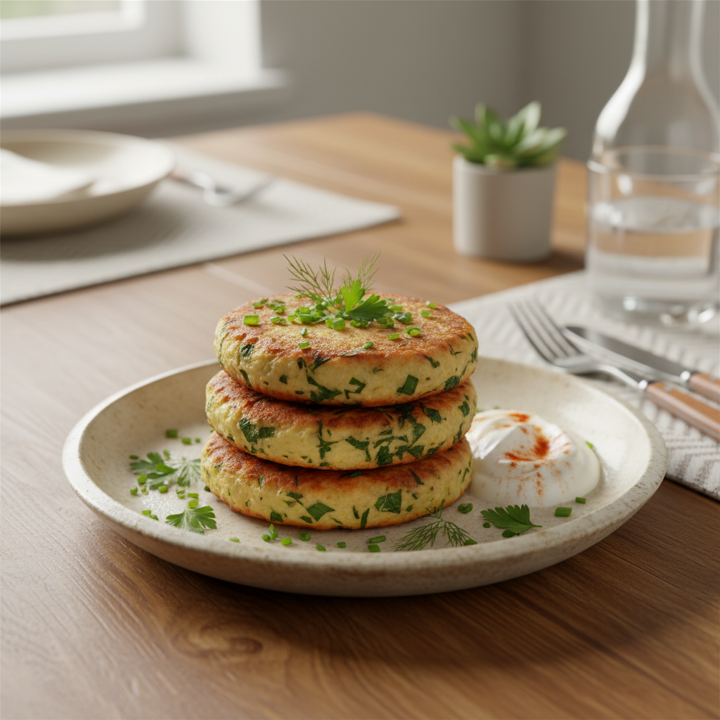 Delicious crispy golden Stuffed Potato Cakes ready to serve