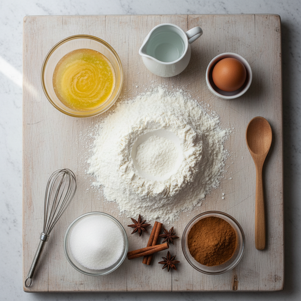 Ingredients for air fryer churro bites