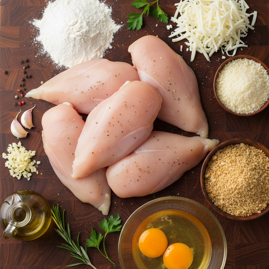 Ingredients for Parmesan Chicken