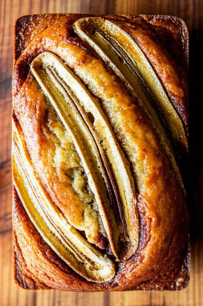 Classic Banana Bread with Cinnamon Swirls