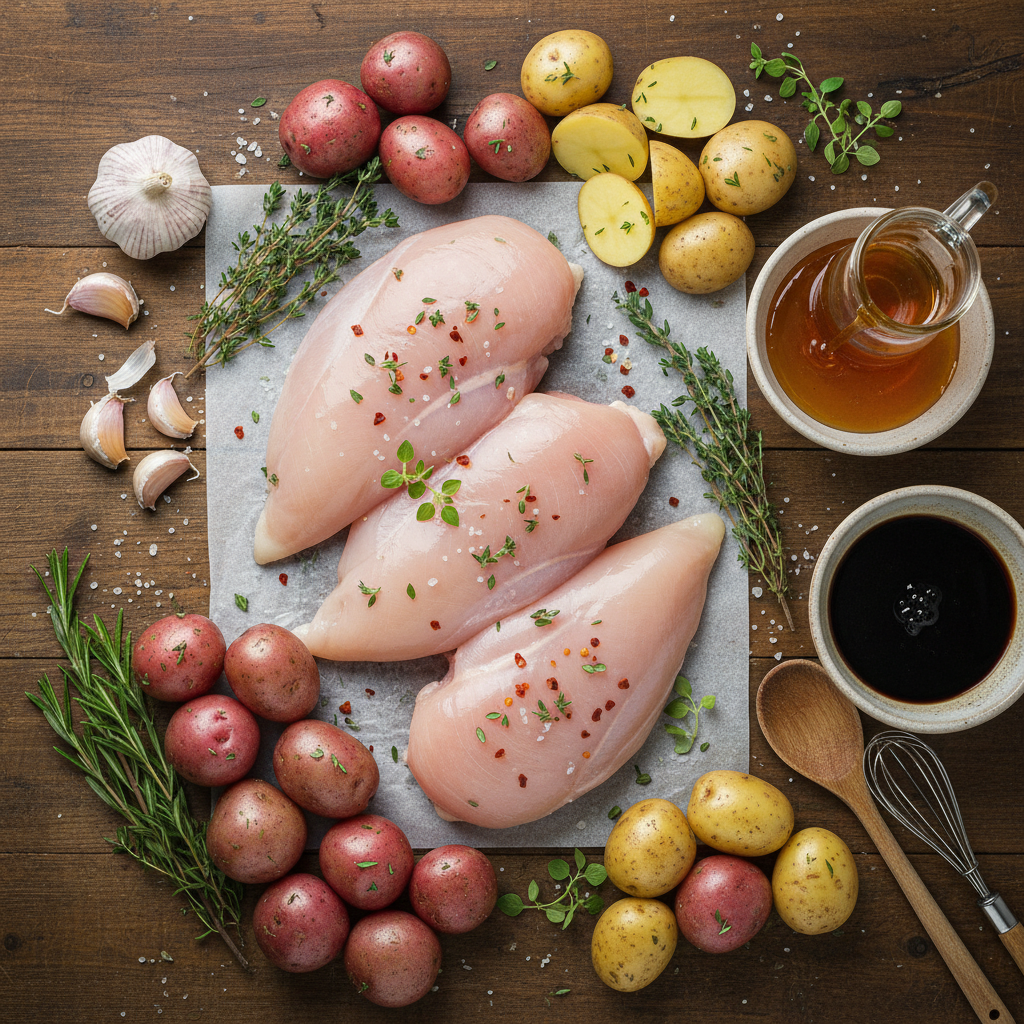 Ingredients for Honey Garlic Chicken recipe