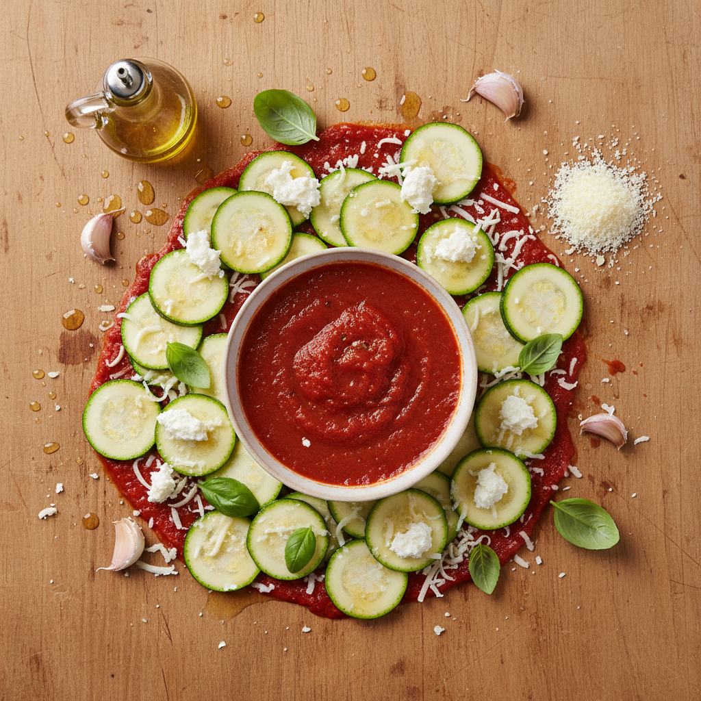 Ingredients for Zucchini Ricotta Rolls