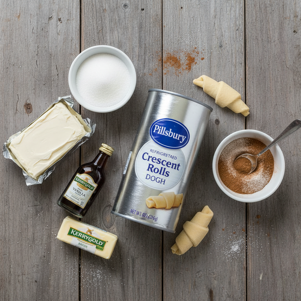 Ingredients for Cheesecake Crescent Rolls