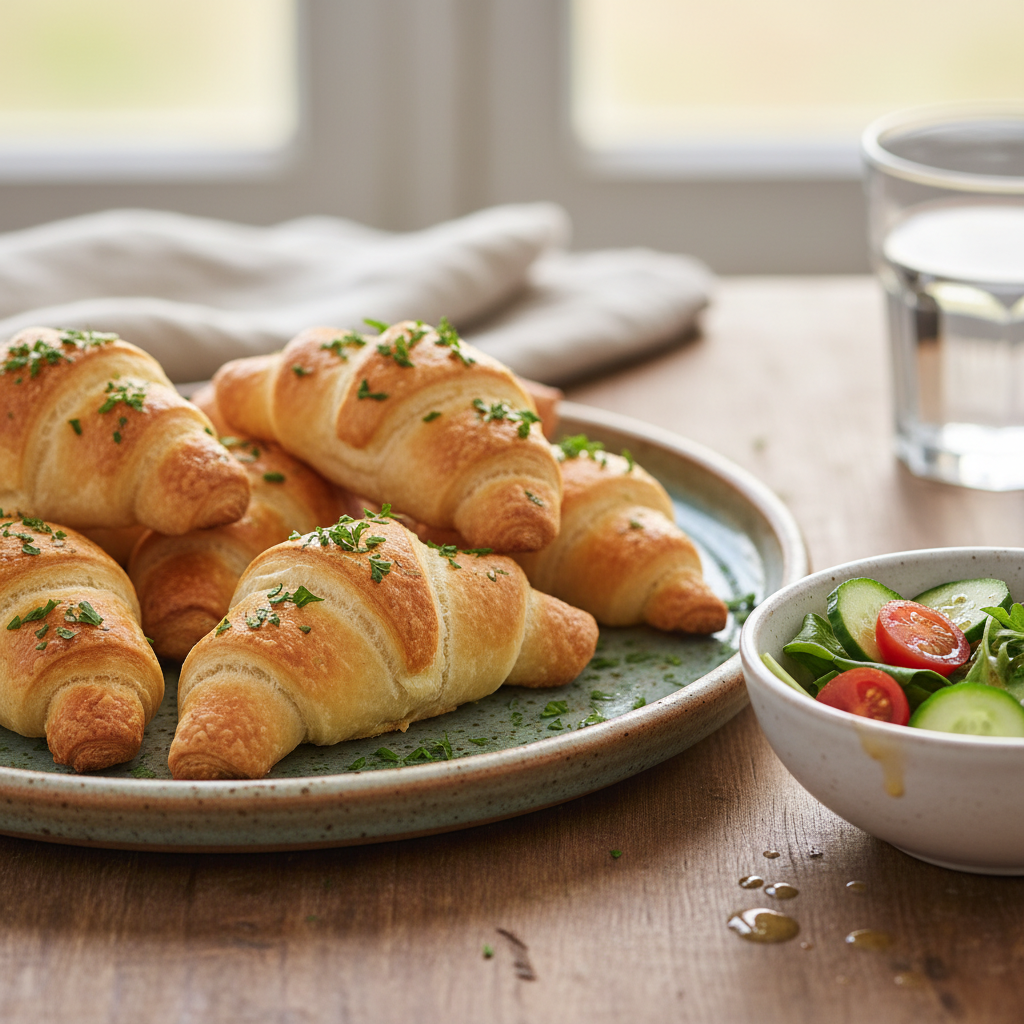 Finished Cheesy Chicken Crescent Rolls