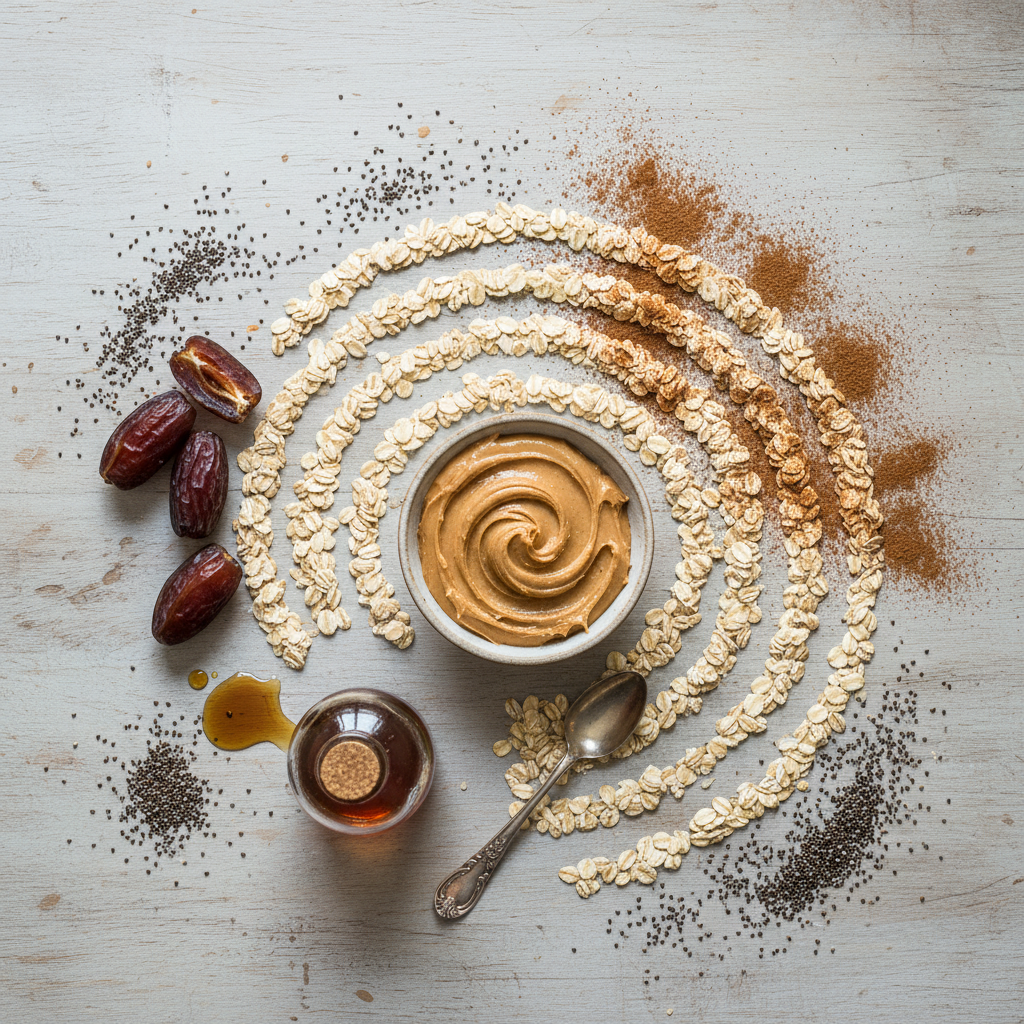 Ingredients for energy balls