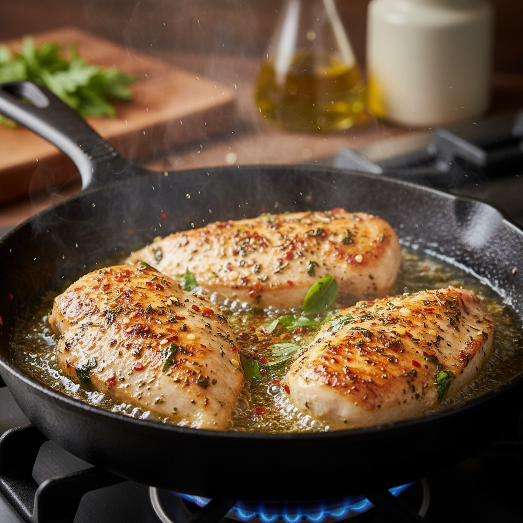 Honey Garlic Chicken plated and ready to eat
