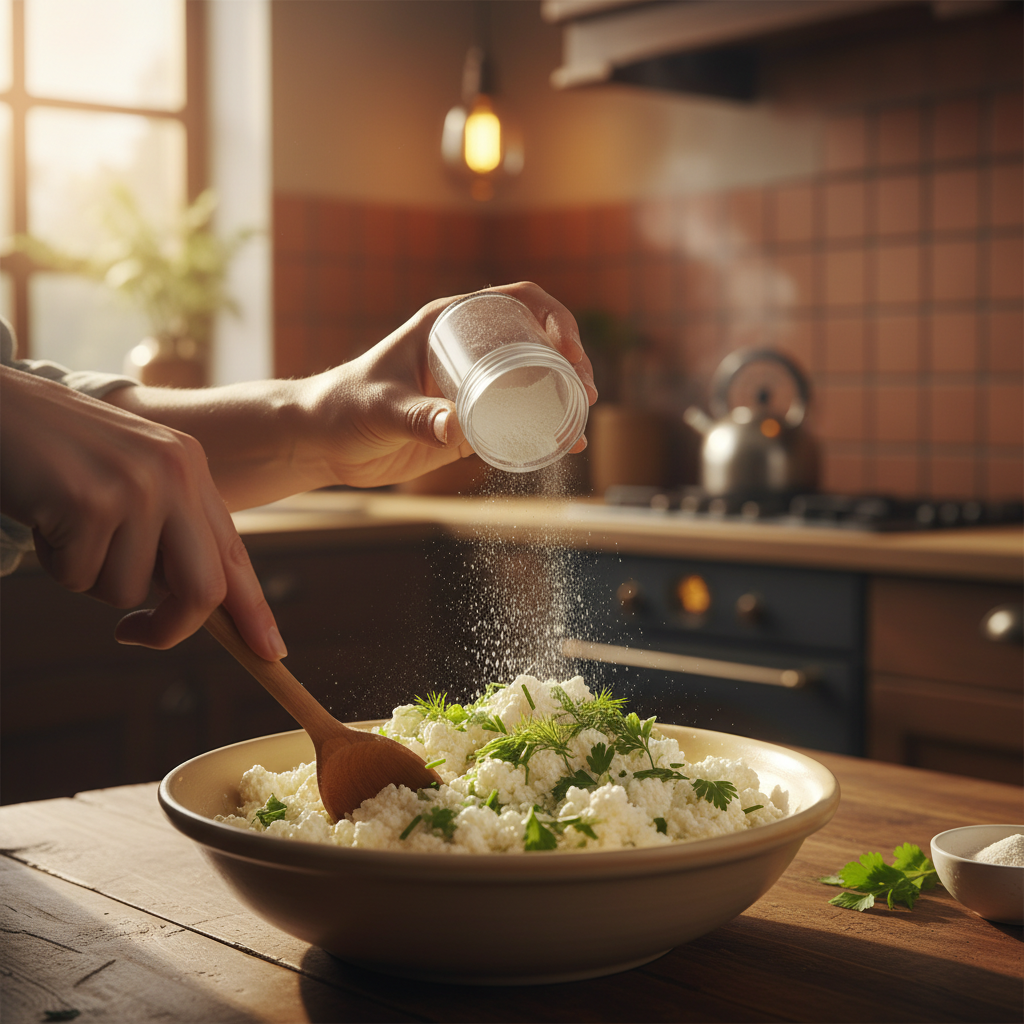 Ingredients for cottage cheese chips