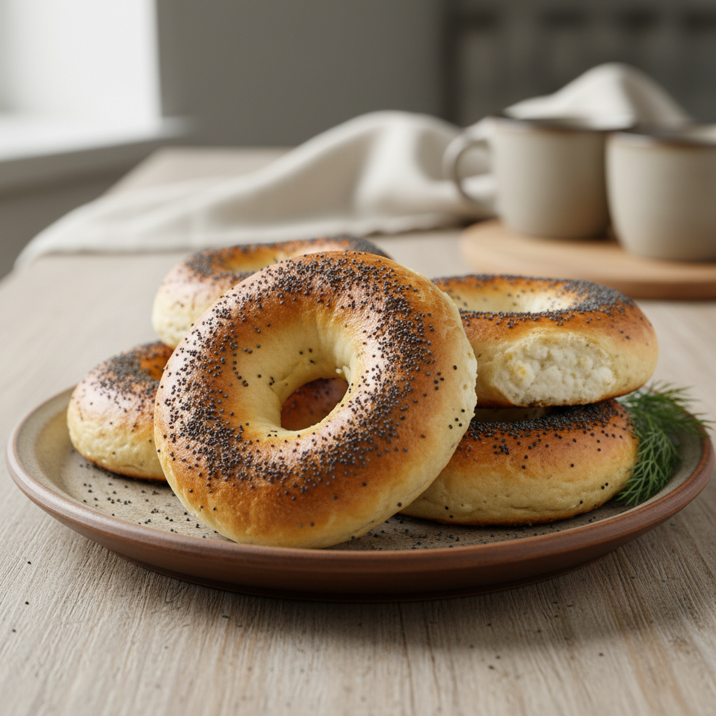 Baked and Air Fried Cottage Cheese Bagels