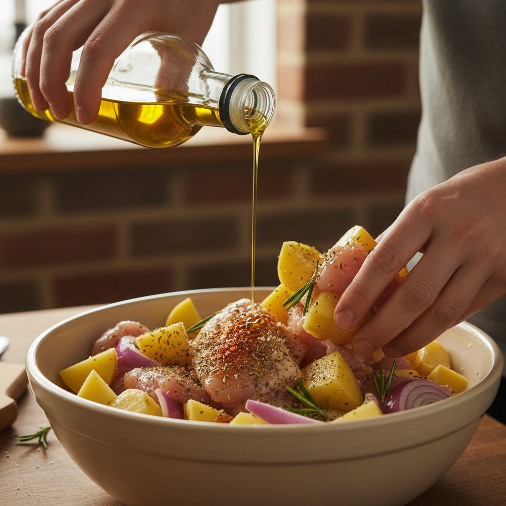 Cooking Char Siu Chicken on the grill