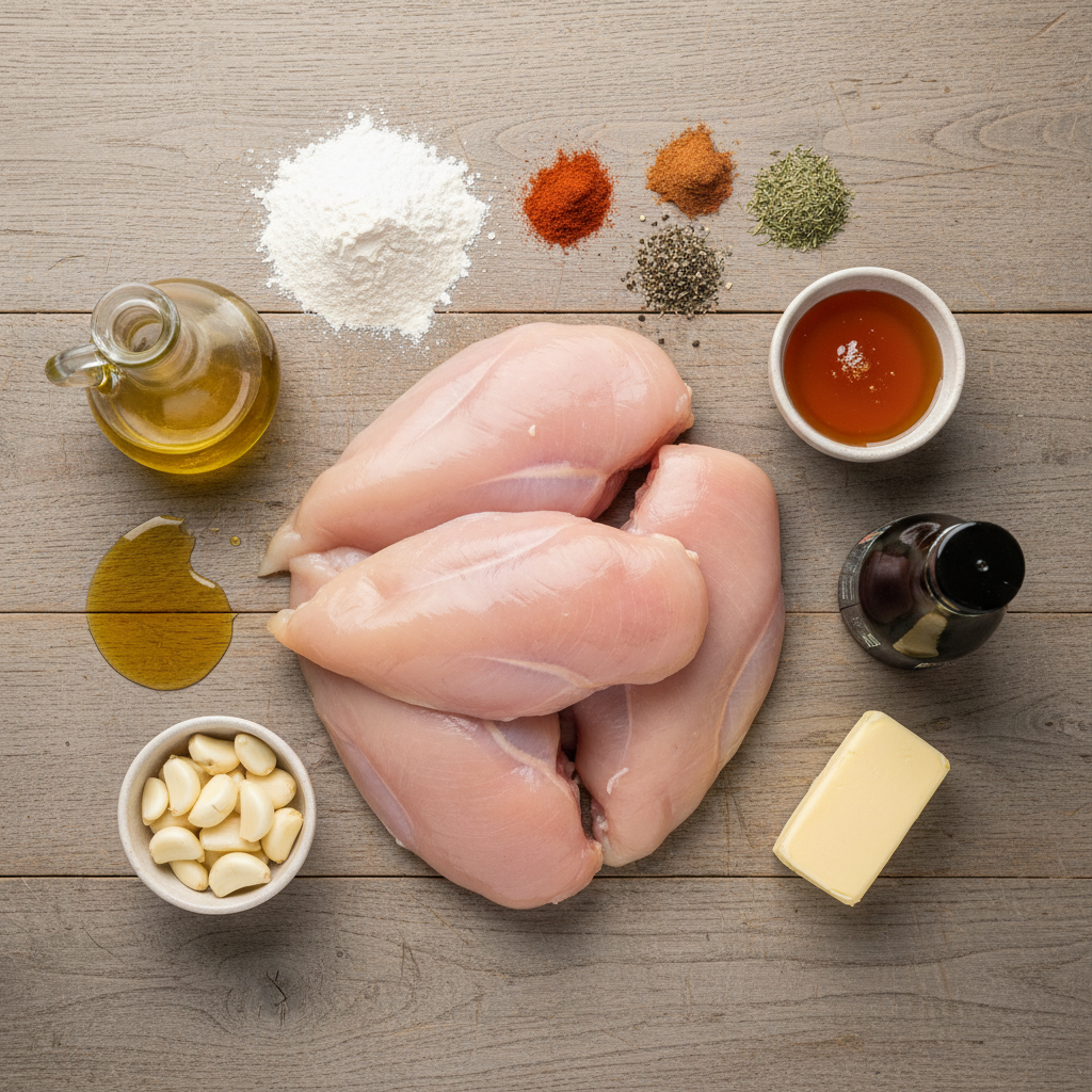 Ingredients for Honey Garlic Chicken Breasts