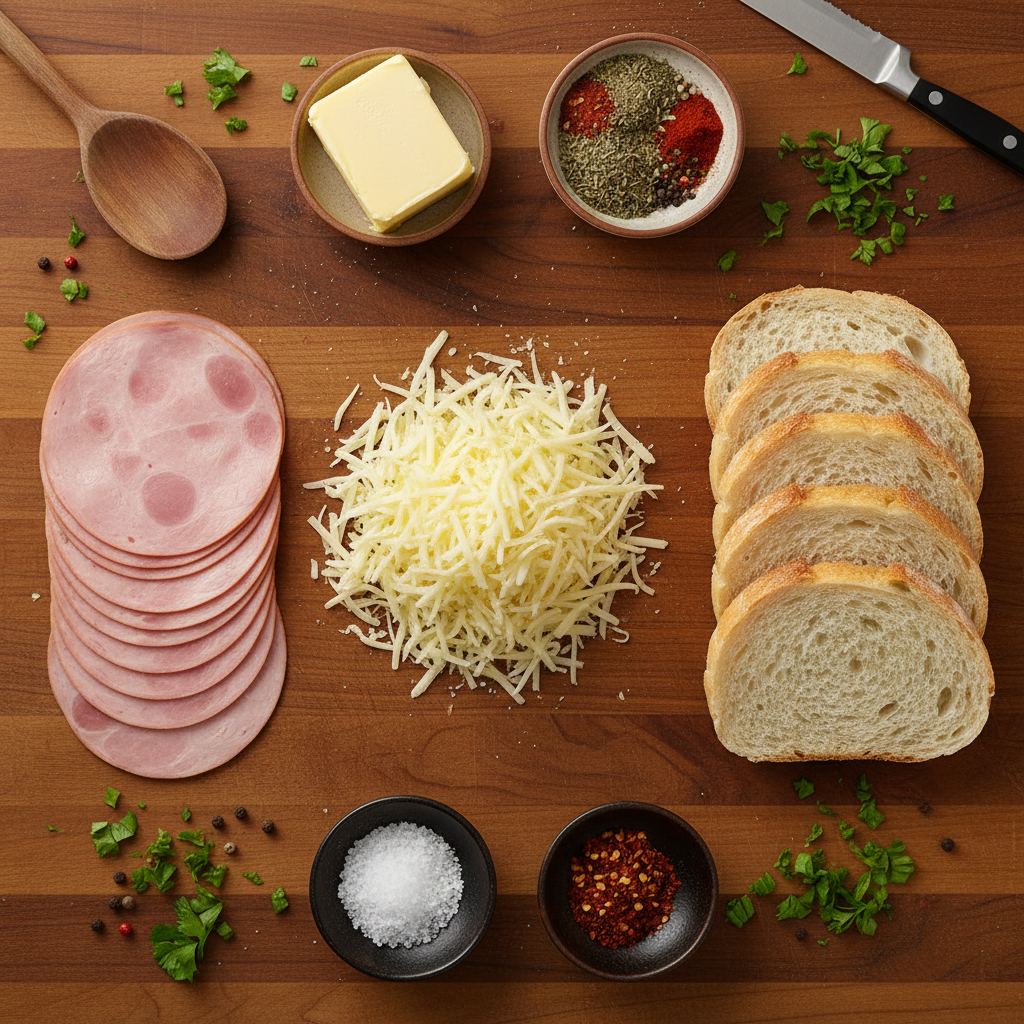 Ingredients for Grilled Cheese Roll Ups
