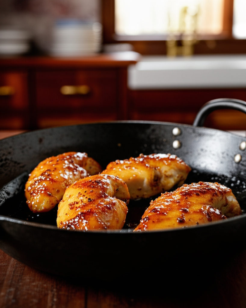 Honey Garlic Chicken Breasts plated beautifully with sauce