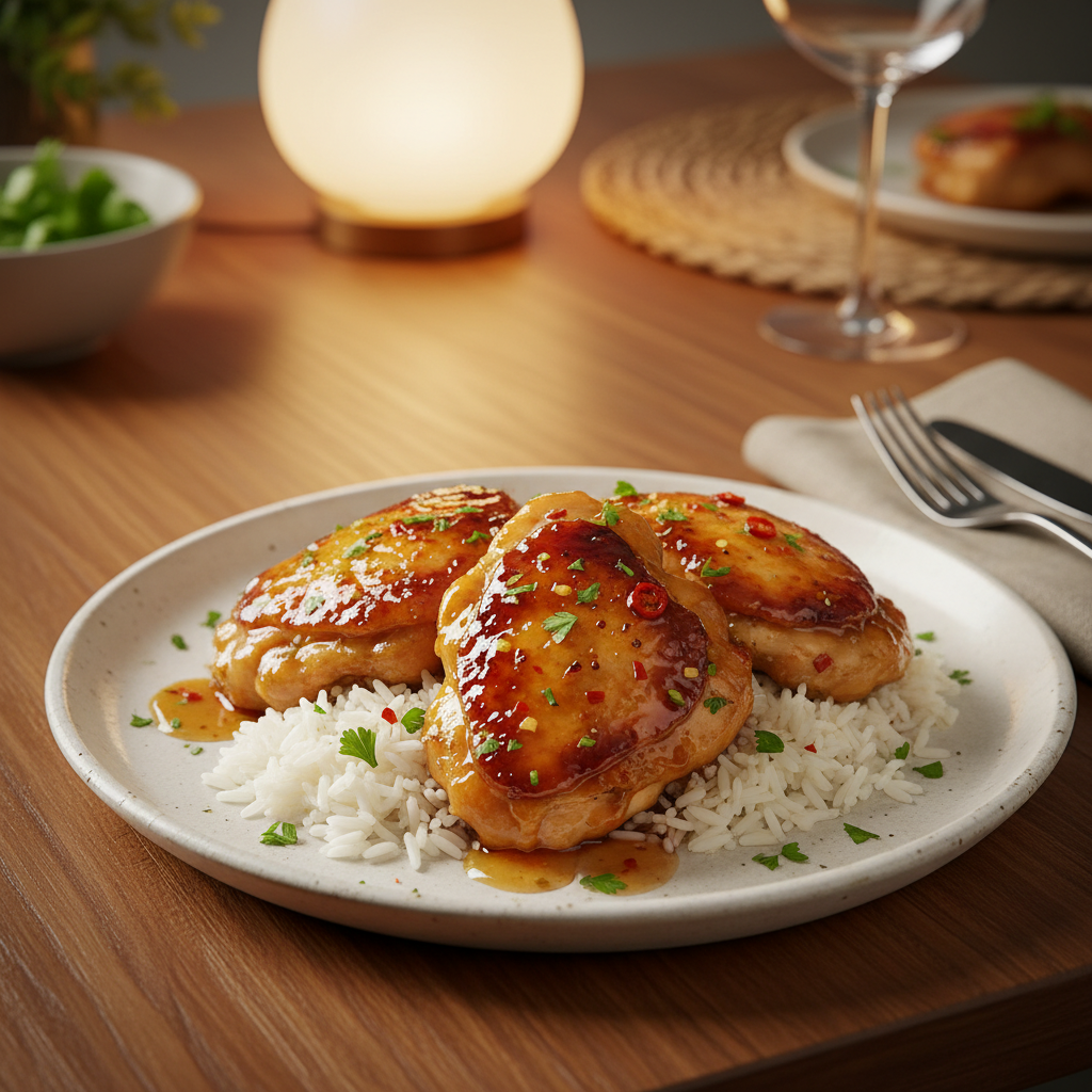 Golden brown crispy chicken