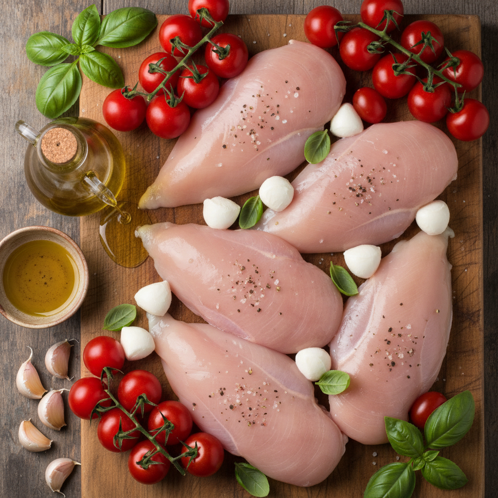 Ingredients for Chicken with Balsamic Basil
